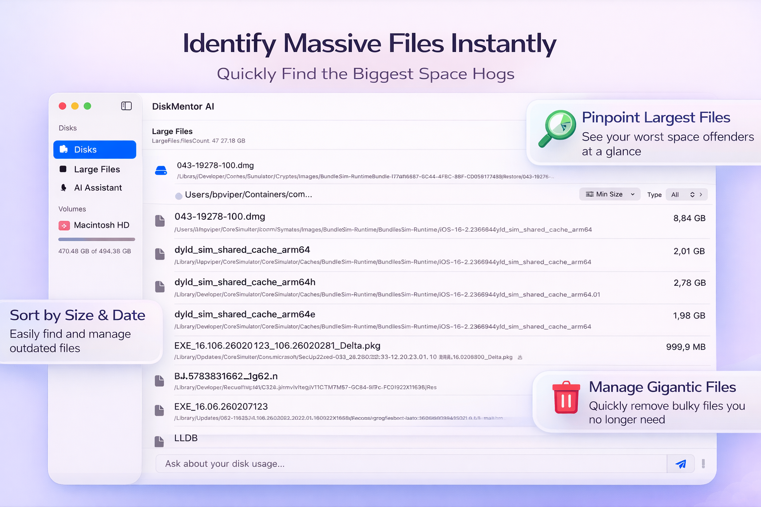 DiskMentor AI Disk Scanner